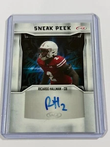 Ricardo Hallman 2024 Sage RC #SPA-RH2 Sneak Peek Auto Wisconsin - Imagen 1 de 2