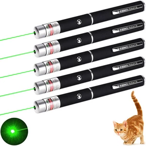 5X 900Mile Strong Green Light Laser Pointer Pen Visible Beam Light Lazer Pet Cat - Picture 1 of 16