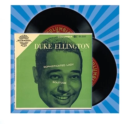 DUKE ELLINGTON “SOPHISTICATED LADY” 2 DISC SET 1954 COLUMBIA EXTENDED PLAY VINYL - Image 1 of 4