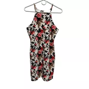 Fashion Magazine Girls Size L Dress White Floral Spaghetti Strap spring AQM-B - Picture 1 of 8