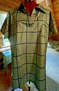 Women's Summer Plaid V Neck Short Sleeve Casual Loose Pocket Top Blouse 2XL - Picture 1 of 12