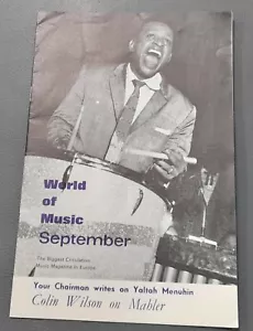 Early 1960s World of Music Magazine Lionel Hampton De Falla Three Cornered Hat - Bild 1 von 7