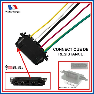Connecteur Resistance Chauffage Climatisation pour Peugeot 3008 5008 - P7708005 - Immagine 1 di 4