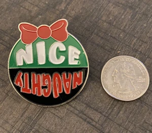 Naughty Nice Christmas Pin-Oriental Trading - Picture 1 of 1