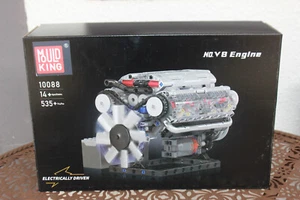 Mould King 10088 V 8 Engine Motor 8 Cylinder NEW OVP 535 Parts Building Blocks - Picture 1 of 8