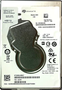 2Tb Seagate ST2000LM007 2.5" Laptop SATA 5400rpm 32Mb cache 7mm harddrive - Picture 1 of 2