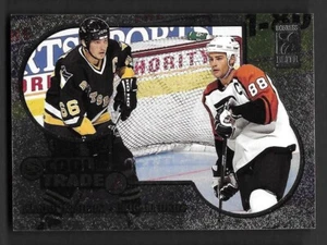1995-96 Donruss Elite Cool Trade Redemption Mario Lemieux Eric Lindros HOF - Picture 1 of 1