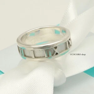 Tiffany & Co. Atlas Ring Size 5.75 Sterling Silver 925 w/Pouch - Picture 1 of 11