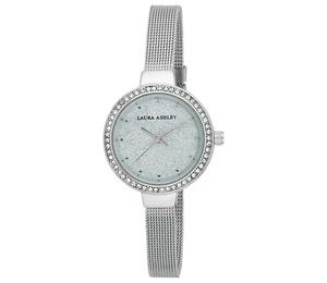 Orologio Laura Ashley da donna 28 mm cinturino in rete skinny quadrante glitz (LA31084) - Foto 1 di 7