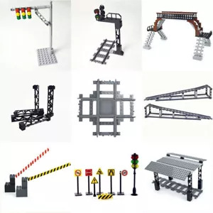 Station Tracks Railway Buffer for Lego Kit Train Building Blocks Sets Rail Sets! - Picture 1 of 51