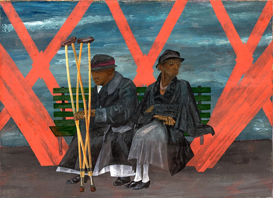 BEN SHAHN WILLIS AVENUE BRIDGE EXPRESSIONISM ART GICLEE PRINT FINE CANVAS - Image 1 of 1