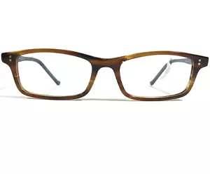 Morgenthal Frederics Eyeglasses Frames 125 LEO Brown Blue Rectangular 51-17-135 - Picture 1 of 10