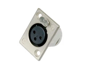 Connettore da pannello XLR femmina 3 pin originale Neutrik NC3FP-1 (modello di montaggio D3F) - Foto 1 di 1