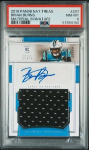 Brian Burns 2019 Panini National Treasures RPA Rookie SP /99 Giants PSA 8 POP 1 - Bild 1 von 1