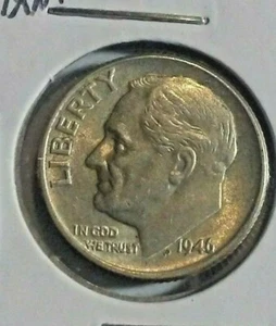 1946 Roosevelt Dime Silver brilliant uncirculated - Picture 1 of 4