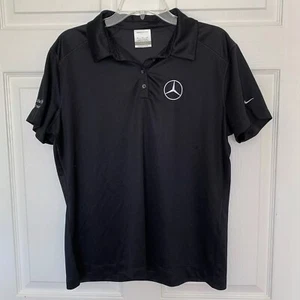 Nike Golf Damen Mercedes gesticktes Logo schwarz Polo Größe XL Moore Transport - Bild 1 von 9