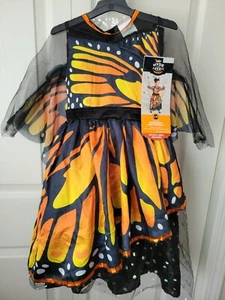 Halloween Costume Monarch Butterfly Girl Toddler 2-3T Hyde Eek NWT Headpiece - Picture 1 of 13