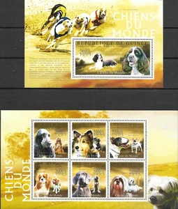 GUINEA- 2009 MONTADA ""Razas de perros - PERROS"" ¡Dos hojas de recuerdos (I)!¡! - Imagen 1 de 1
