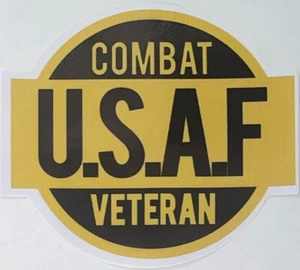 US Air Force Combat Veteran Aufkleber 4" wasserdicht D102 - Bild 1 von 4