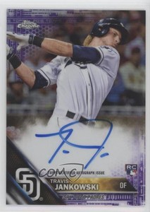 2016 Topps Chrome Purple Refractor /250 Travis Jankowski #RA-TJ Rookie Auto RC