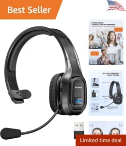 Bluetooth Headset - Extended 55H Battery - Dual Connect - Noise Canceling - Picture 1 of 10