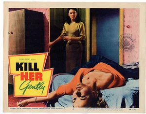 Tarjeta de vestíbulo Griffith Jones Marc Lawrence Kill Her Gently Original 11x14" LC284 - Imagen 1 de 1