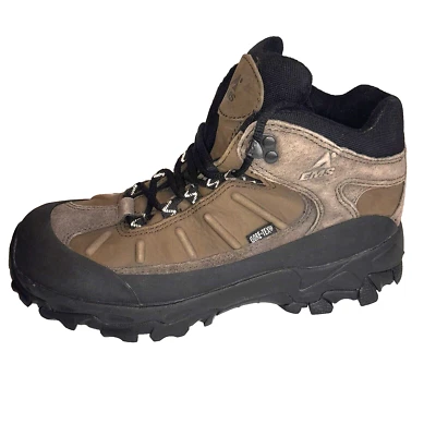 Botas EMS Femininas 8.5 Twin Mtn Mid GTX Gunsmoke Caminhada Neve Impermeável - Imagem 1 de 4