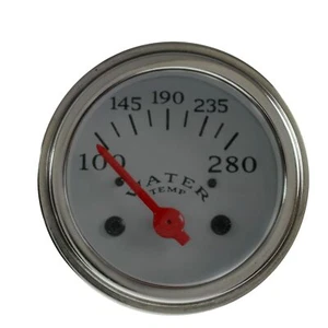 WATER TEMP GAUGE 2 1/16" SILVER Replacement Gauge Electrial Veethree 277248 - Picture 1 of 6