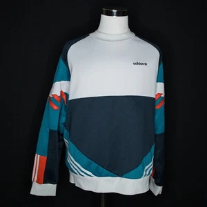 Adidas Originals Nova Retro Colorblock Chop Shop Crew Sweatshirt Gr. XL Rare Teal - Bild 1 von 9