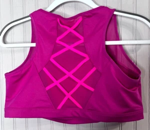 LIVI Active Womens SPORT BRA 18 20 Pink Ribbon Vent Lane Bryant No Wire NEW - Picture 1 of 7