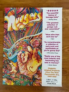Nuggets Original Artyfacts From First Psychedelic Era Promo Poster 18x24 Rhino - Picture 1 of 6