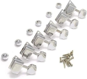 Sintonizzatori/teste macchina logo Fender anni '70 per Strat/Tele Chrome. 0990822100 - Foto 1 di 5