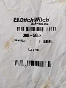 Ditch Witch 300-5003 Lock Pin *New Old Stock* - Picture 1 of 3