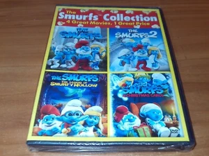 The Smurfs/The Smurfs 2/Legend of Smurfy Hollow/Christmas Carol (DVD 2-Disc) NEW - Picture 1 of 2