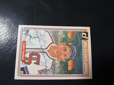 1983 Donruss Luke Appling signed baseball card - Image 1 of 3