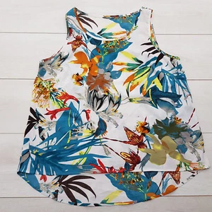 SOUTH Casual Summer Tank Top Blouse Size 16 Multi Floral Lightweight Sleeveless - Picture 1 of 7