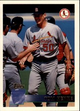 1996 Topps St. Louis Cardinals Baseball Card #90 Tom Henke