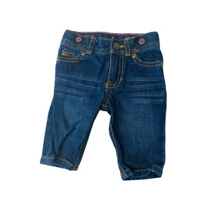 Jungen Größe 3 Monate Jeans’s Carter’s blau Denim gerades Bein verstellbar Kleinkind - Bild 1 von 10
