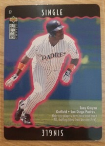 1996 COLLECTOR'S CHOICE YOU MAKE THE PLAY TONY GWYNN #17 PADRES SINGLE
