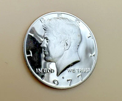 1977 S Clad Kennedy Half Dollar Deep Cameo Gem Proof - Image 1 of 4