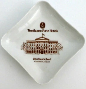 THE QUEEN'S HOTEL Porcelain Pin Change Dish Cheltenhan ENGLAND Pillivuyt - Picture 1 of 6