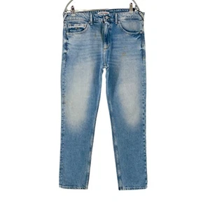 Tommy Jeans Men's Blue Stretch Slim Fit Sneaker Length Jeans Size W33 L32 - Picture 1 of 15