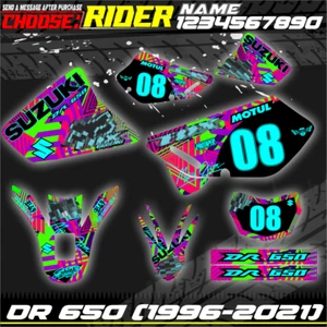 dr 650 suzuki kit graphics stickers decals (1996-2023) dr650 decal graphic wrap - Bild 1 von 2