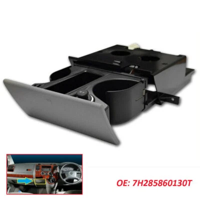 NEW VW T5 TRANSPORTER ASHTRAY CUP COIN HOLDER GREY RHD 7H285860130T - Image 1 of 4