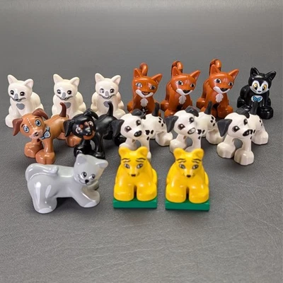 Lot Of 15 Lego Duplo Animal Cat And Dog Figures - Image 1 of 4