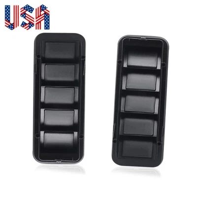 Cubierta de panel de ventilación de aire de cabina negra para Chevrolet Silverado 3500 HD 2007-2020 Foto 1 de 4