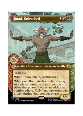 Magic the Gathering MTG TLA Bumi, Unleashed 348 Regular Near Mint - Image 1 of 2