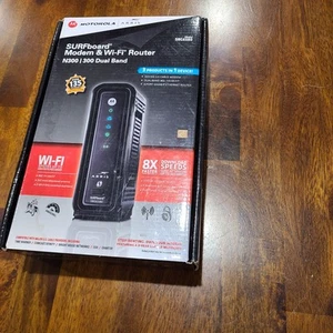 Motorola Modem/WiFi Router Arrius Surfboard N300 Dual Band Model SBG6580 Works - Picture 1 of 12