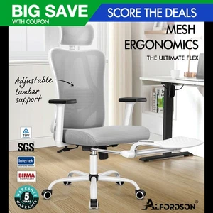 ALFORDSON Office Chair Mesh Ergonomic Executive Seat Work Computer Gaming - Picture 1 of 12