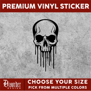 SKULL BLOODY [VINYL STICKER]-for Car/Truck WINDOW-LAPTOP-FOLDER-U PICK COLOR/SZE - Bild 1 von 6